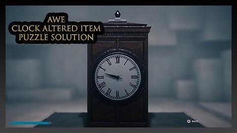 Hidden Clock Altered Item - Control AWE DLC (What Happened to Barry and the Andersons)