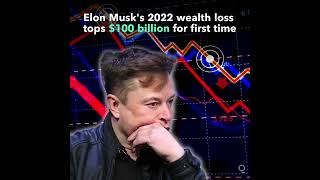 Elon Musk's 2022 Wealth Loss Tops $100 Billion for First Time