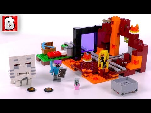 LEGO Minecraft 21143 The Nether Portal! | Unbox Build Time Lapse Review