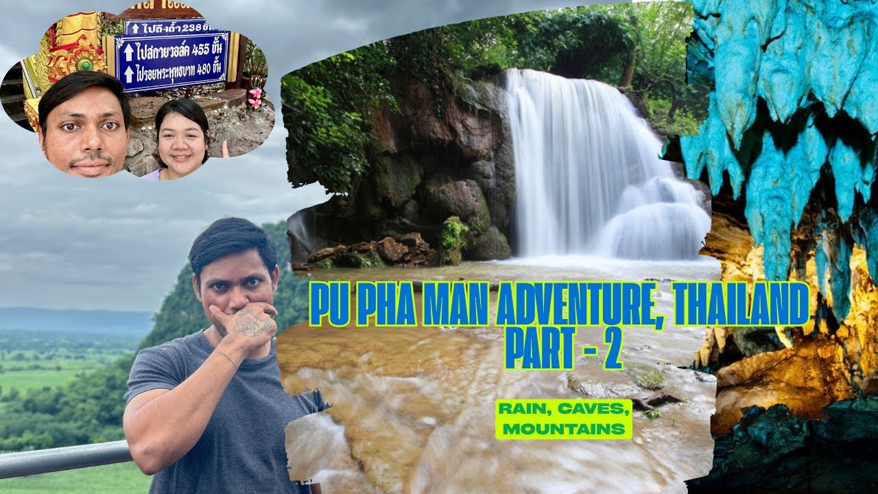 Misty Mountain Temple & Bat Cave in Thailand – Phu Pha Man Trip | Part 2 🇹🇭
