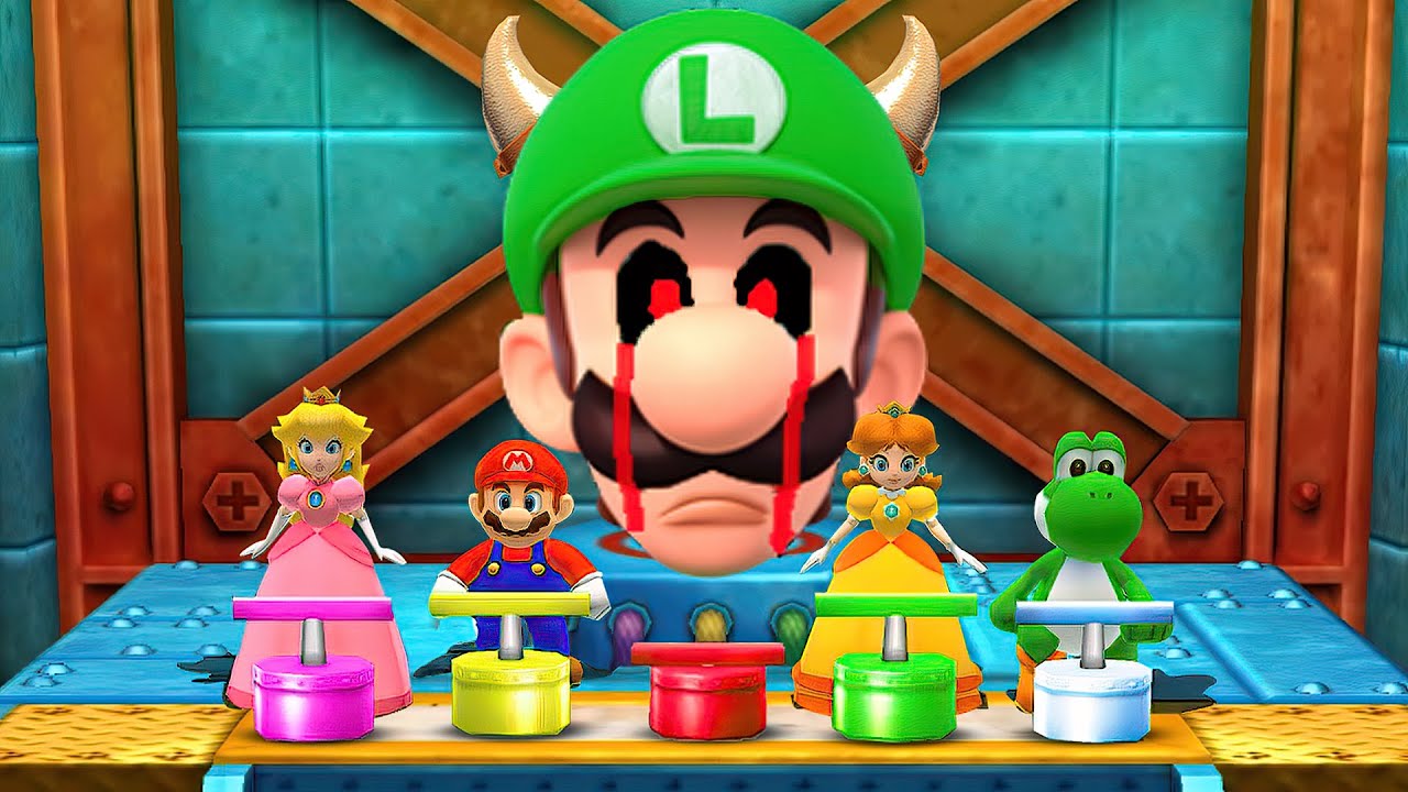 Mario Party The Top 100 Minigames - Yoshi Vs Princess Peach Vs Daisy Vs Mario (Master Difficulty)