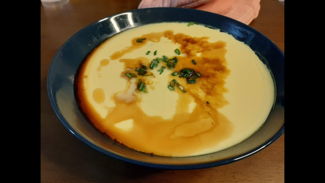 Smooth Steamed Eggs with Dried Scallops 鲜嫩干贝蒸蛋 YouTube