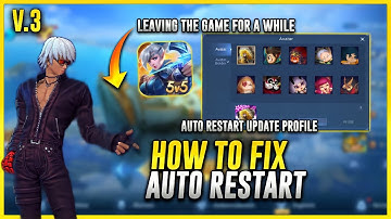 HOW TO FIX AUTO RESTART in Mobile Legends | Avatar Change, Leaving The Game for a while, Etc 2023