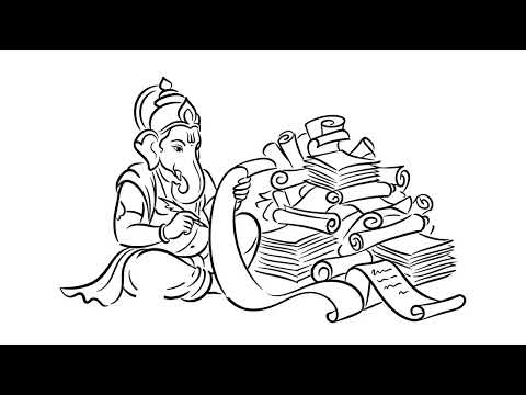 Ganesha and Sage Vyasa — Golpo Sketch video generated from a reference image