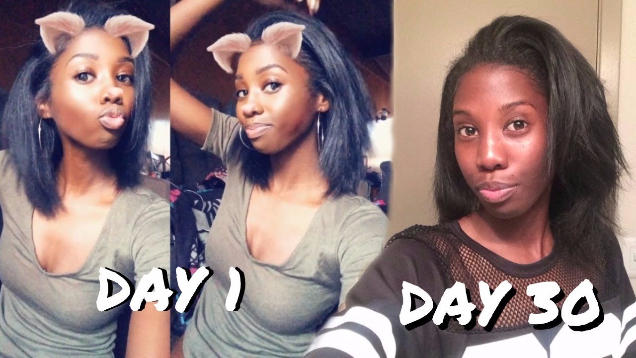 How I Keep My Natural Hair Straight For 1 Month - YouTube
