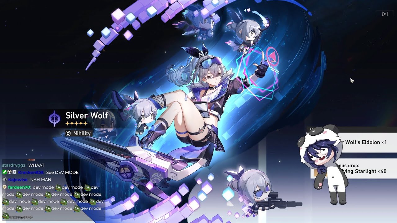 Streamer caught live, rigging rates on SilverWolf's banner (ft. Honkai Star Rail)