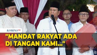 [FULL] Pidato Pertama Prabowo Usai Dinyatakan Menang Pilpres 2024 oleh KPU