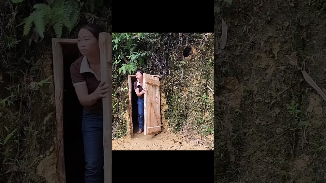 जंगल में मिट्टी के अंदर घर।😱