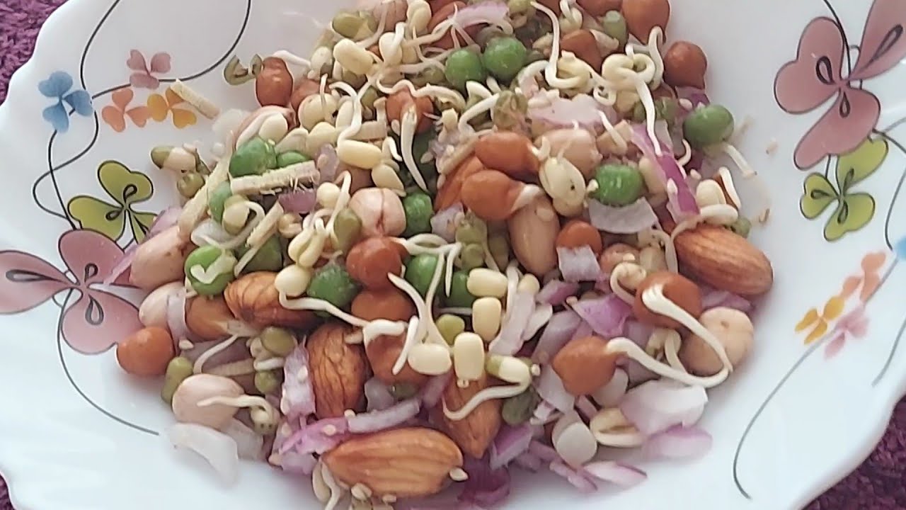 SPROUT SUPER HEALTHY FOOD FOR BREAKFAST //EASY SPROUT RECIPE//PROTEIN