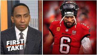 FIRST TAKE | Stephen A Questions the Buccaneers’ Plan With Baker Mayfield