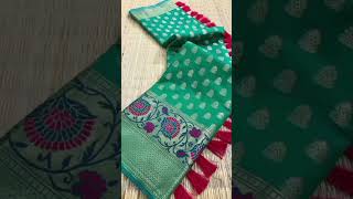 latest jacquard soft woven fabric sarees/resham zari work/WhatsApp 6300306458/ screenshot 5