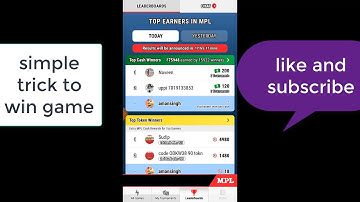 mpl simple trick to win all game to mpl app,kaise jeete mpl ke leage,how to make high score mpl app,