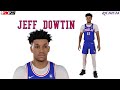 Jeff Dowtin Face Creation in NBA 2K25