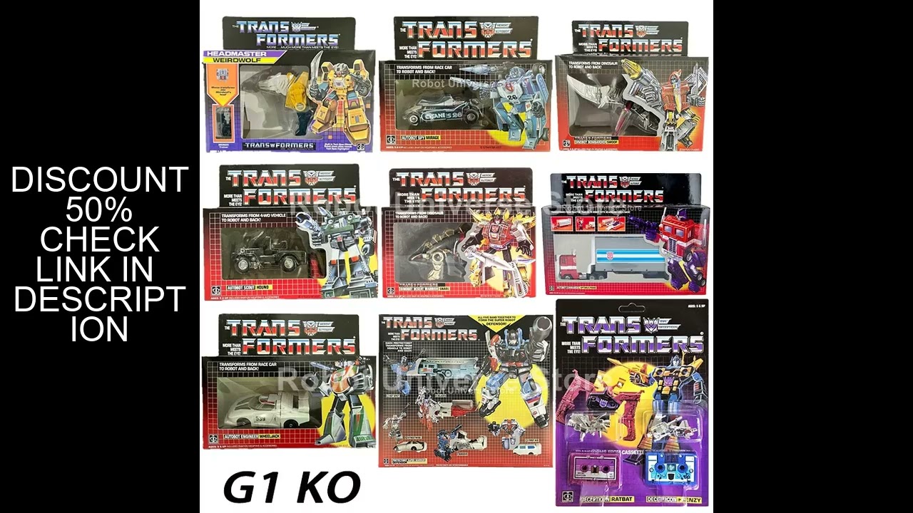 Transformers G1 Reissue KO OP Prime g1 Hound Wheeljack Weirdwolf Computron  Slag Scourge Action Figu