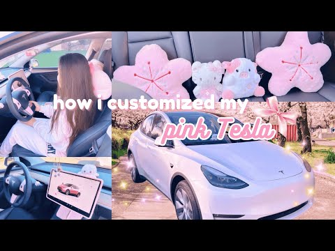buying my first Tesla and making it pink 🌸 🎀 thumbnail
