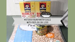 Stocking Your PANTRY With $25.00 Or LESS Grocery HAUL  | $5.00 MEAL IDEAS | #STOCKYOURPANTRY2022