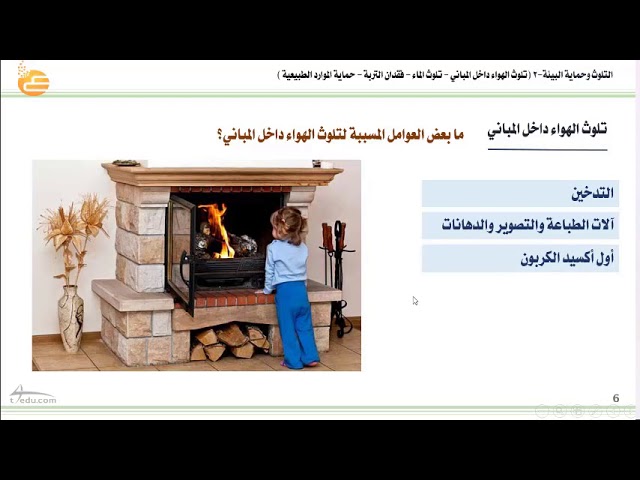 التلوث وحماية البيئة 2 تلوث الهواء داخل المباني تلوث الماء فقدان التربة حماية الموارد الطبيعية Youtube