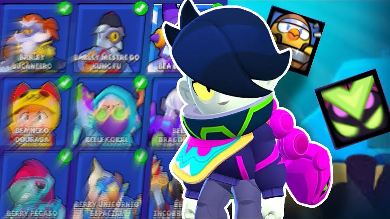 TOUR PELA MINHA CONTA DE 1 ANO NO BRAWL STARS!