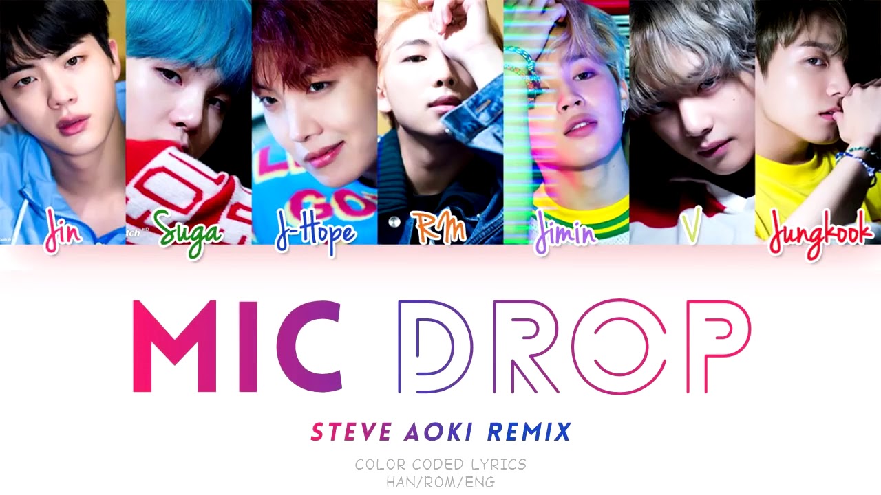 BTS'''MIC DROP LYRICS YouTube