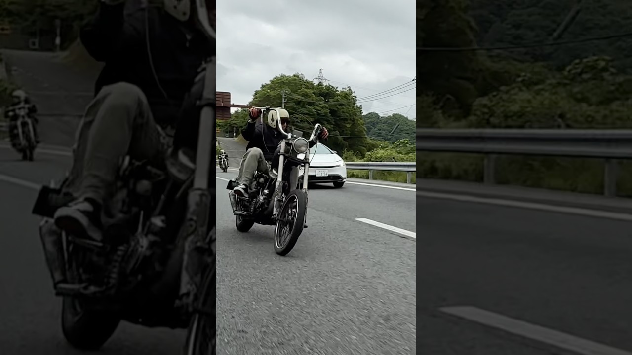 Sliding in #shorts #chopper #harleydavidson #ハーレー