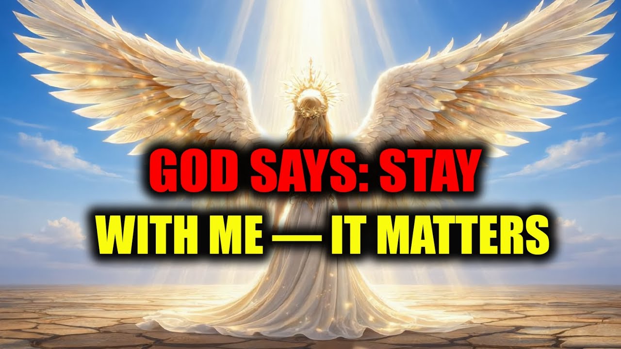 GOD SAYS: STAY WITH ME — THIS MOMENT MATTERS.👐👐