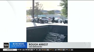 San Bernardino police investigate beating of pursuit suspect