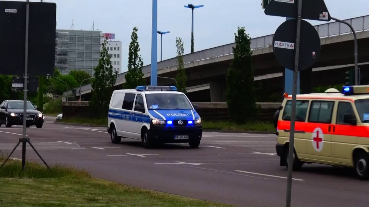 Kolonnenfahrt Bundespolizeiinspektion Hünfeld - YouTube