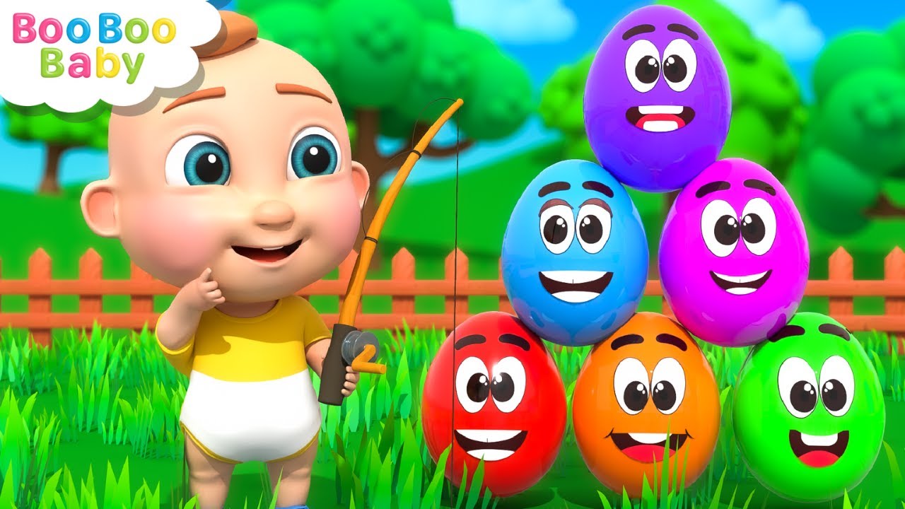 Color Song | Learn Colors with Magical Surprise Eggs | Boo Boo Newborn Nursery Rhymes & Kids Songs