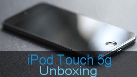 iPod Touch 5th Generation Unboxing (Black Slate)