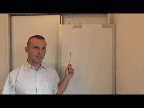 Розсувна система для шаф-купе Новатор 880D з доводчиками для 2х дверей,рейка 1.8 м, видео 1