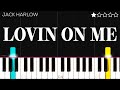 Jack Harlow - Lovin On Me | EASY Piano Tutorial