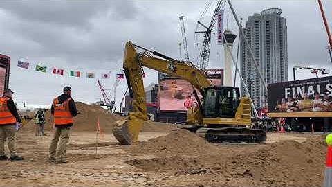 Tommy from Ireland at the Cat Global Operator Challenge