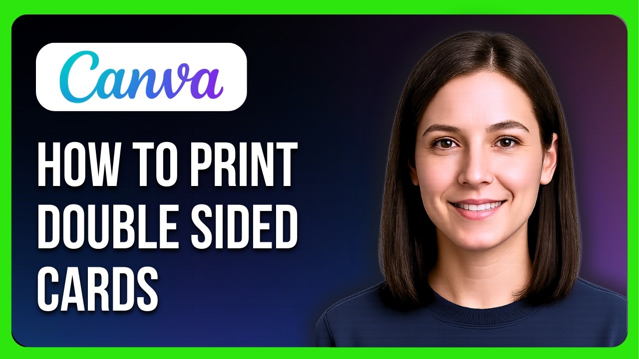 How To Print Double Sided Cards When Printing with Canva - YouTube
