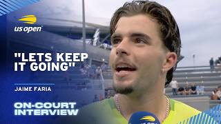 Information Jaime Faria On-Court Interview | 2026 US Open Round 1 Update