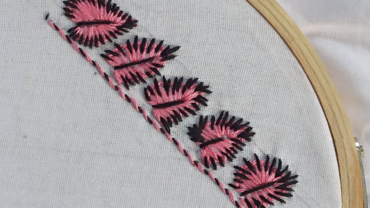 Beautiful hand  flower embroidery #stitches #embroidery#handbroidery#shorts#diynstitch #stitchtricks