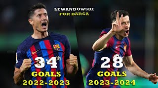 Lewandowski All 62 Goals For Barcelona 2022-2024