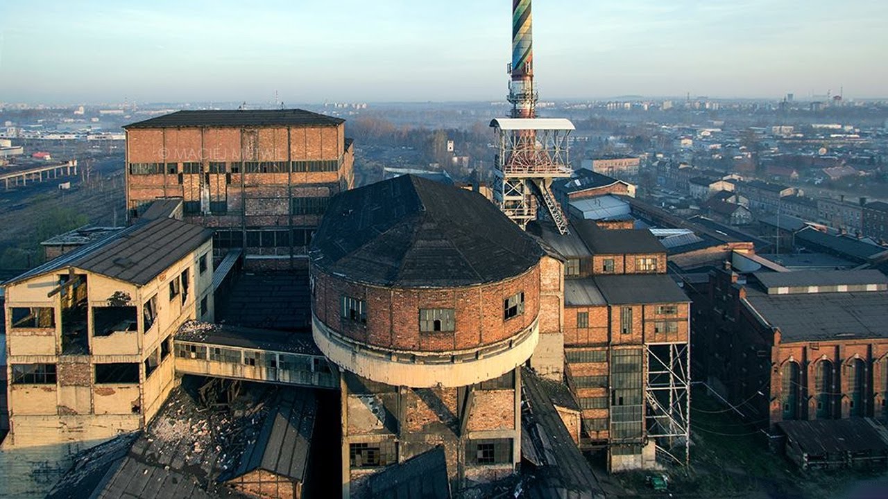 Zjazd i wyjazd szybem Łokietek - KWK Mysłowice - lato 2016