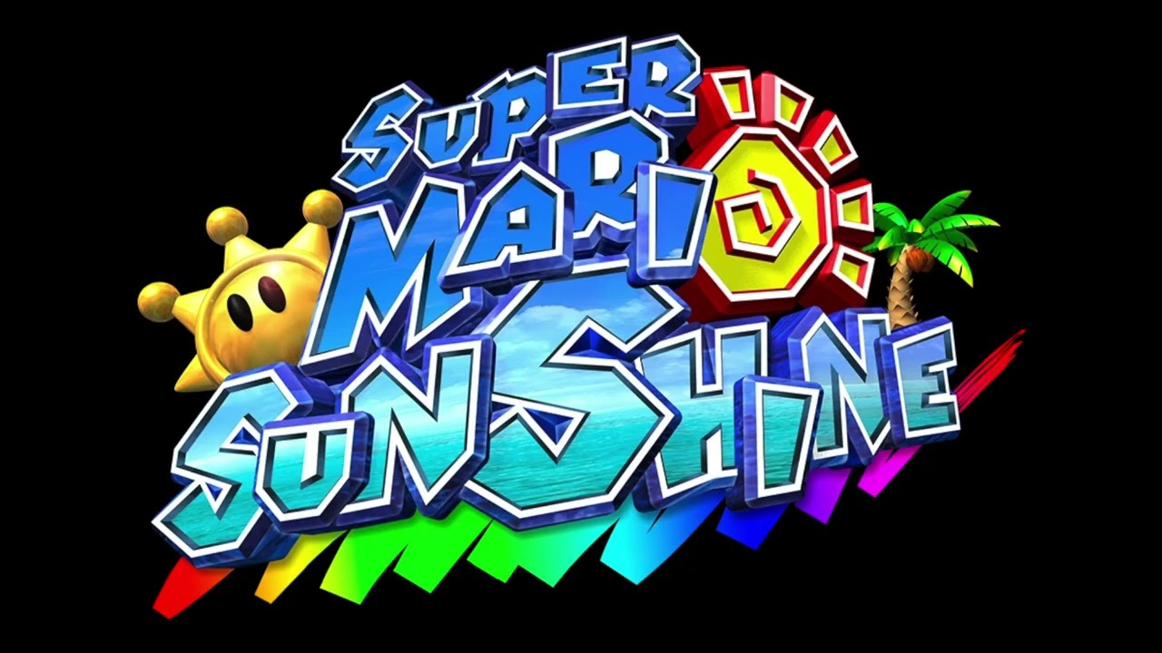 Super Mario 64 title screen Super Mario Sunshine Style