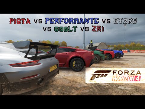 PISTA vs PERFORMANTE vs GT2RS vs 600LT vs ZR1 | Forza Horizon 4