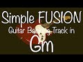 Simple fusion guitar backing track in gm