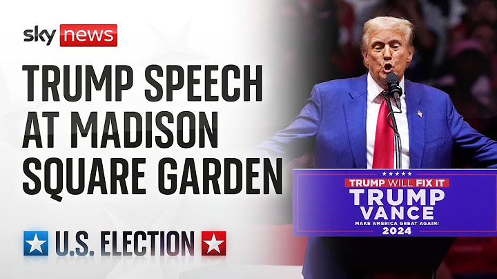 Donald Trump holds campaign rally at Madison Square Garden, New York City