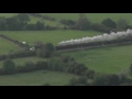6201 Flies past Church Stretton; The Cathedrals Express 10-09-16
