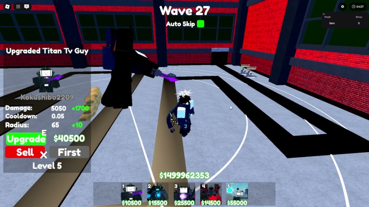 5 Dev unit showcase in BTTD (Blocky toilet tower defense)