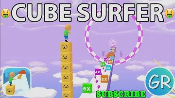 Cube Surfer - Gameplay | Walkthrough All Levels | New Skins Unlocked ( ios,Android ) level 18 - 30.🔥