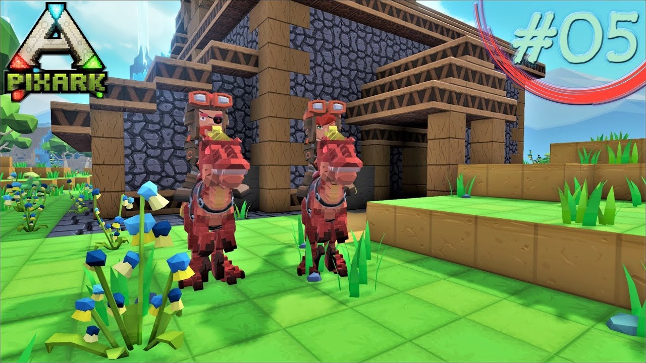 PixArk | #05 DORF ENTDECKT! RAPTOR ZÄHMEN :) | Lets Play PixArk deutsch ...