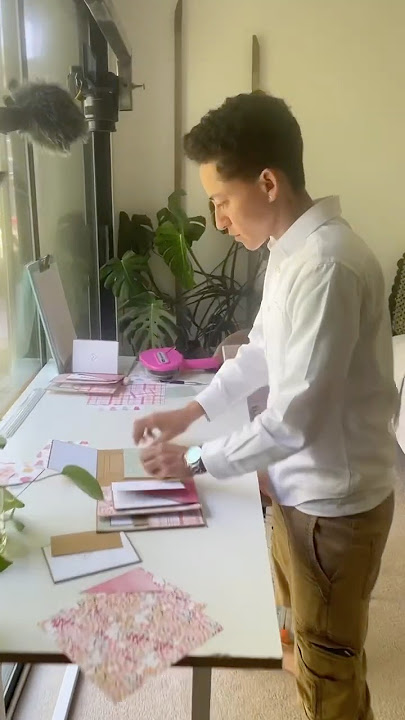 free mini album tutorial using baby papers see full video on channel :) #minialbumscrap