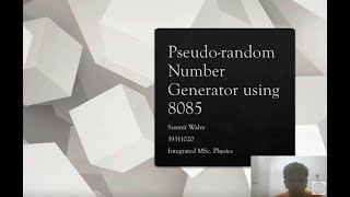 Pseudo Random Number Generator / Linear Feedback Shift Register using 8085