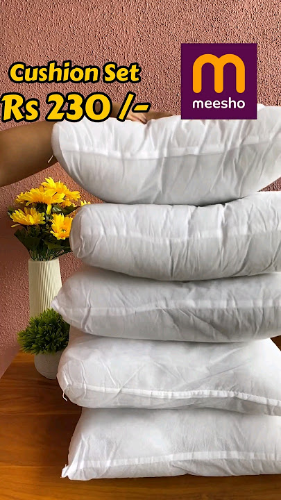 5 Cushion Sets Vo Bhi Itne Saste 😱❤️ #shorts #meesho #home #meeshohaul #viral #meeshofinds