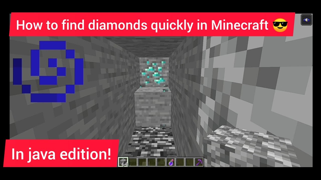 Diamond Finder Java How to find diamonds quickly in Minecraft java edition! | Shreyank 24 ...