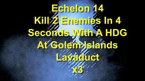 Ghost Recon Breakpoint : Echelon Rank 14 : Kill 2 Enemies In 4 Seconds With A HDG At The Lavaduct x3